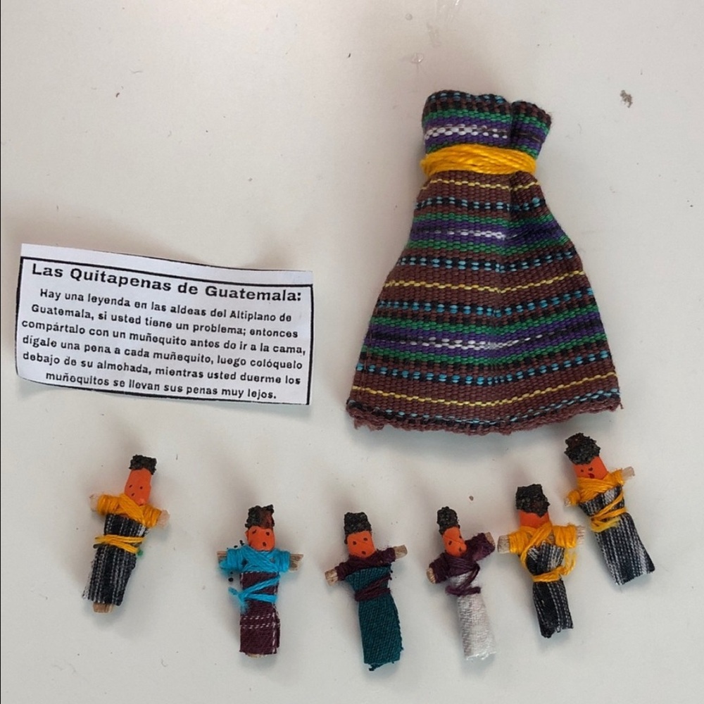Guatemalan worry dolls/quita penas